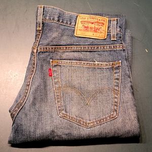 Men's Levi's 559 washed blue denim jeans size 32x30